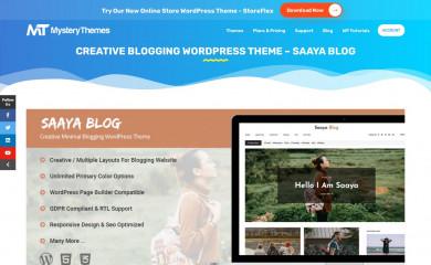 Saaya Blog screenshot