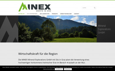 minex.at screenshot
