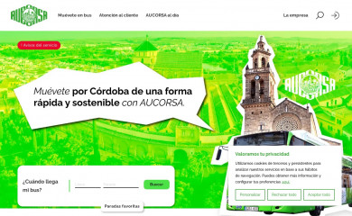 aucorsa.es screenshot