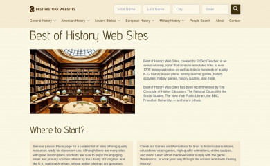 besthistorysites.net screenshot