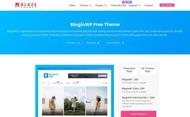 Bloginwp screenshot