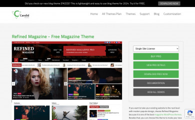 https://www.candidthemes.com/themes/refined-magazine-free-magazine-wordpress-theme/ screenshot