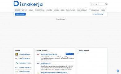 disnakerja.com screenshot