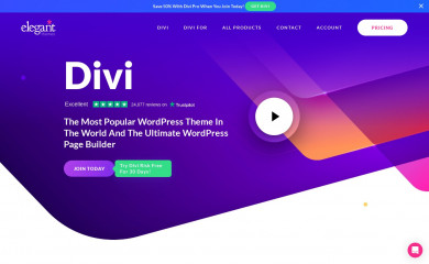 Divi screenshot