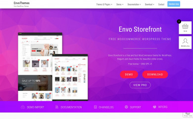 Envo Storefront screenshot