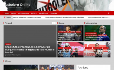futboleroonline.com screenshot