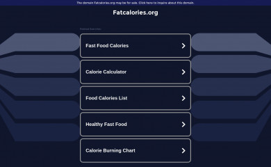 fatcalories.org screenshot
