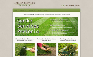 gardenservicespretoria.com screenshot