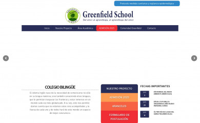 greenfieldschool.cl screenshot