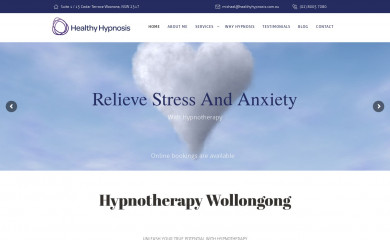 healthyhypnosis.com.au screenshot