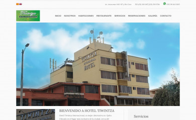 hoteltiwintza.com.ec screenshot