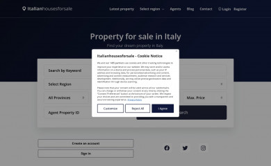 italianhousesforsale.com screenshot