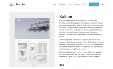 Kalium - Hotel Theme screenshot