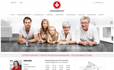paramedix-group.de screenshot