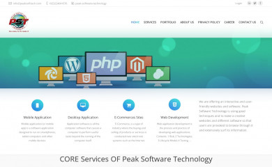 peaksofttech.com screenshot