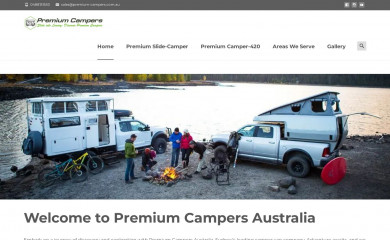 premium-campers.com.au screenshot