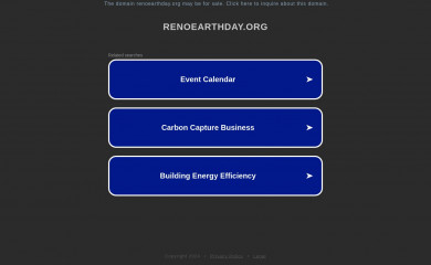 renoearthday.org screenshot