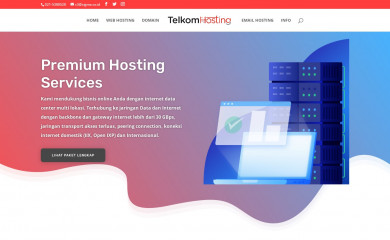 telkomhosting.com screenshot