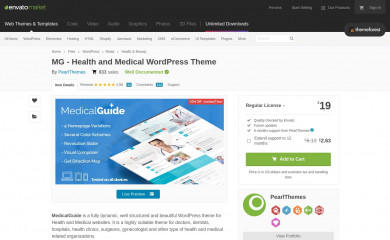 https://themeforest.net/item/medicalguide-health-and-medical-wordpress-theme/17947528 screenshot