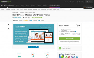 HealthPress Child Theme screenshot