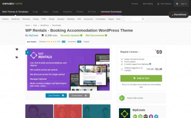 https://themeforest.net/item/wp-rentals-booking-accommodation-wordpress-theme/12921802 screenshot