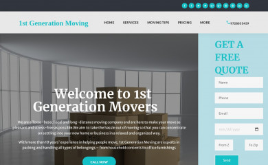 1stgenerationmoving.com screenshot
